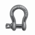 Chicago Hardware Anchor Shackle, Class 2, 1 Ton, 38 In, 716 In Pin Dia, Screw Pin, 1716 In Inner Length, 118,20108 7 20108 7